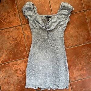 Blue Polka Dot Women's Dress